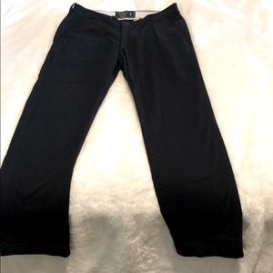 Navy blue slim & stretch pants